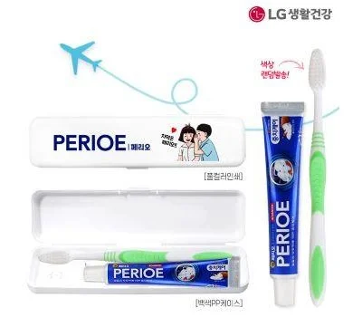 PP백색4도인쇄페리오치약50g 미세모칫솔세트