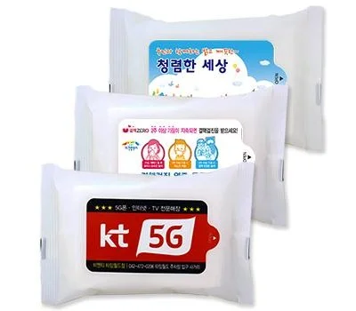 무광 화이트 물티슈 10매~20매