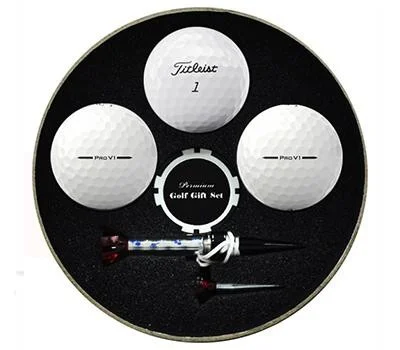 원형 타이틀리스트 PRO V1 3구 볼마커칩 자석티세트