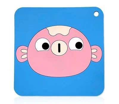칼라 실리콘 냄비받침 물고기