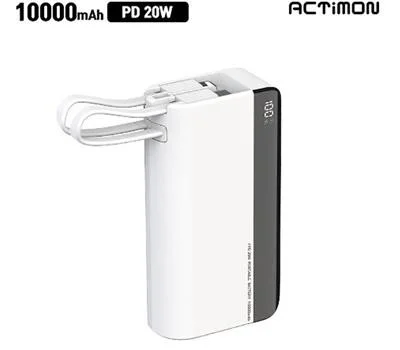 엑티몬 20W고속미니보조배터리10000mAh
