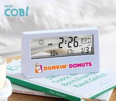 스마트코비 투명LCD 캘린더 온습도 알람시계SC-200