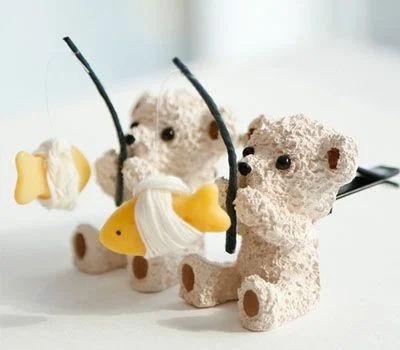 행운을 낚는 곰돌이 차량용방향제