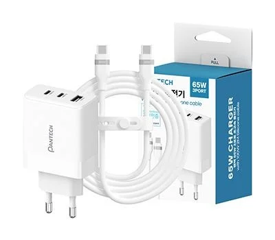 팬택 3포트 65W 충전기100W CtoC 케이블 포함