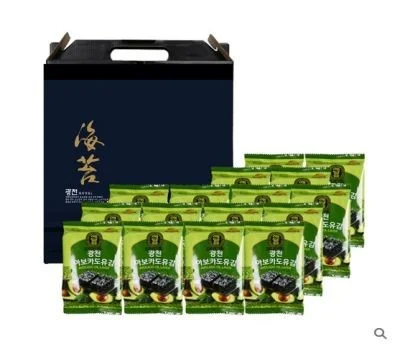 명품 광천김 아보카도유 도시락김 16봉 선물세트