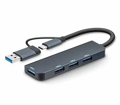 USB 3.0 멀티허브 4포트 듀얼커넥터 USB-C